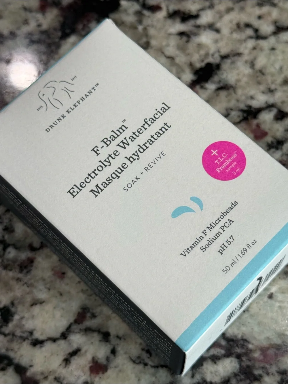 Drunk Elephant F-Balm Electrolyte Waterfacial Masque New in box!